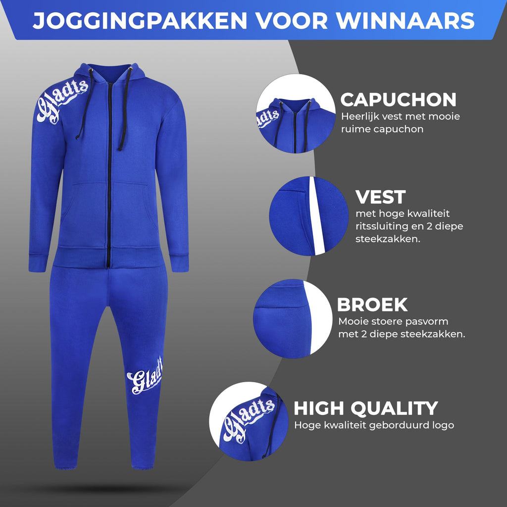 Gladts joggingspak Royal Blue