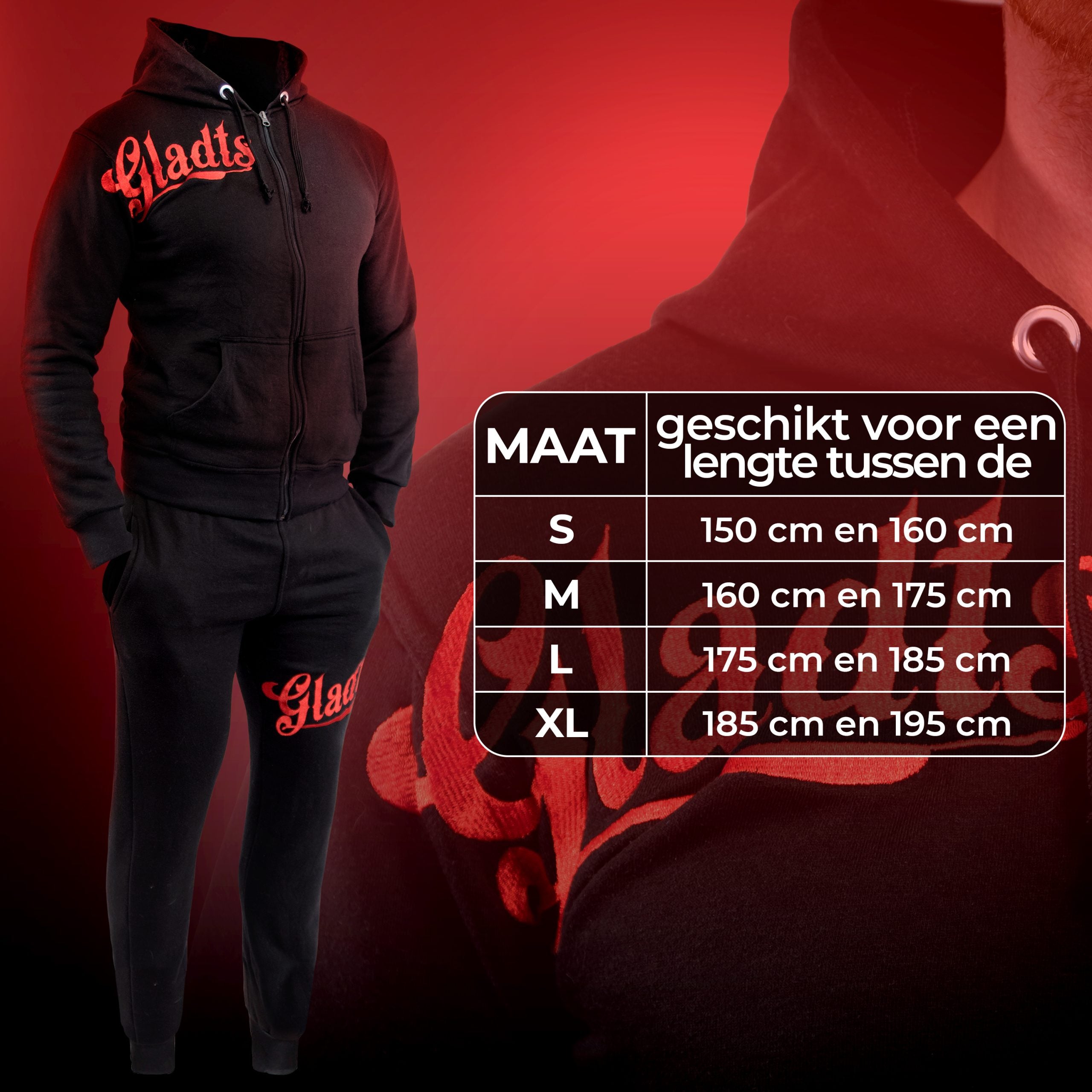 Gladts joggingpak goud