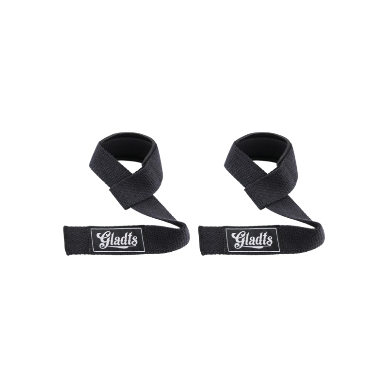 Gladts – Lifting Straps Zwart – Krachttraining Accessoires – Powerlifting – Bodybuilding