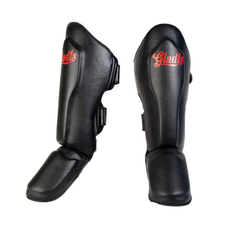 Gladts shin guard black/red XS to XL