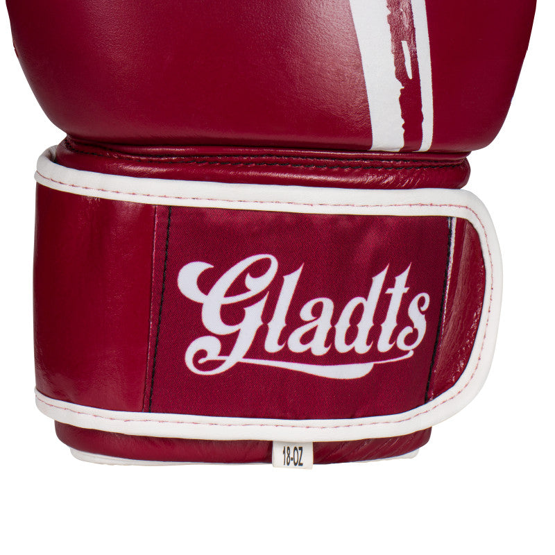 Boxing gloves Bordeaux red