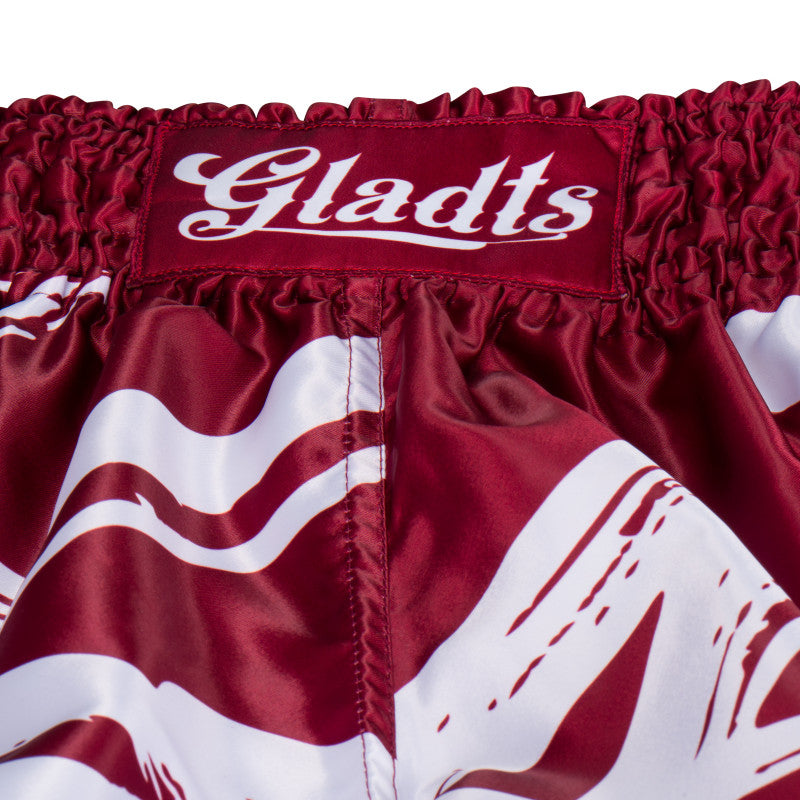 Fightshorts – Bordeaux Red / White
