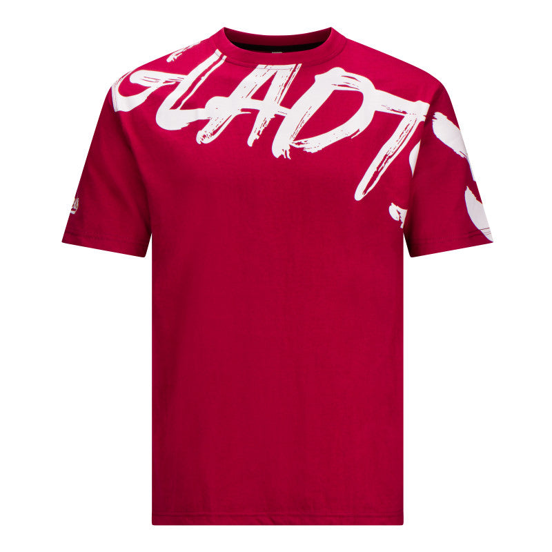 Sports shirt Bordeaux red / White