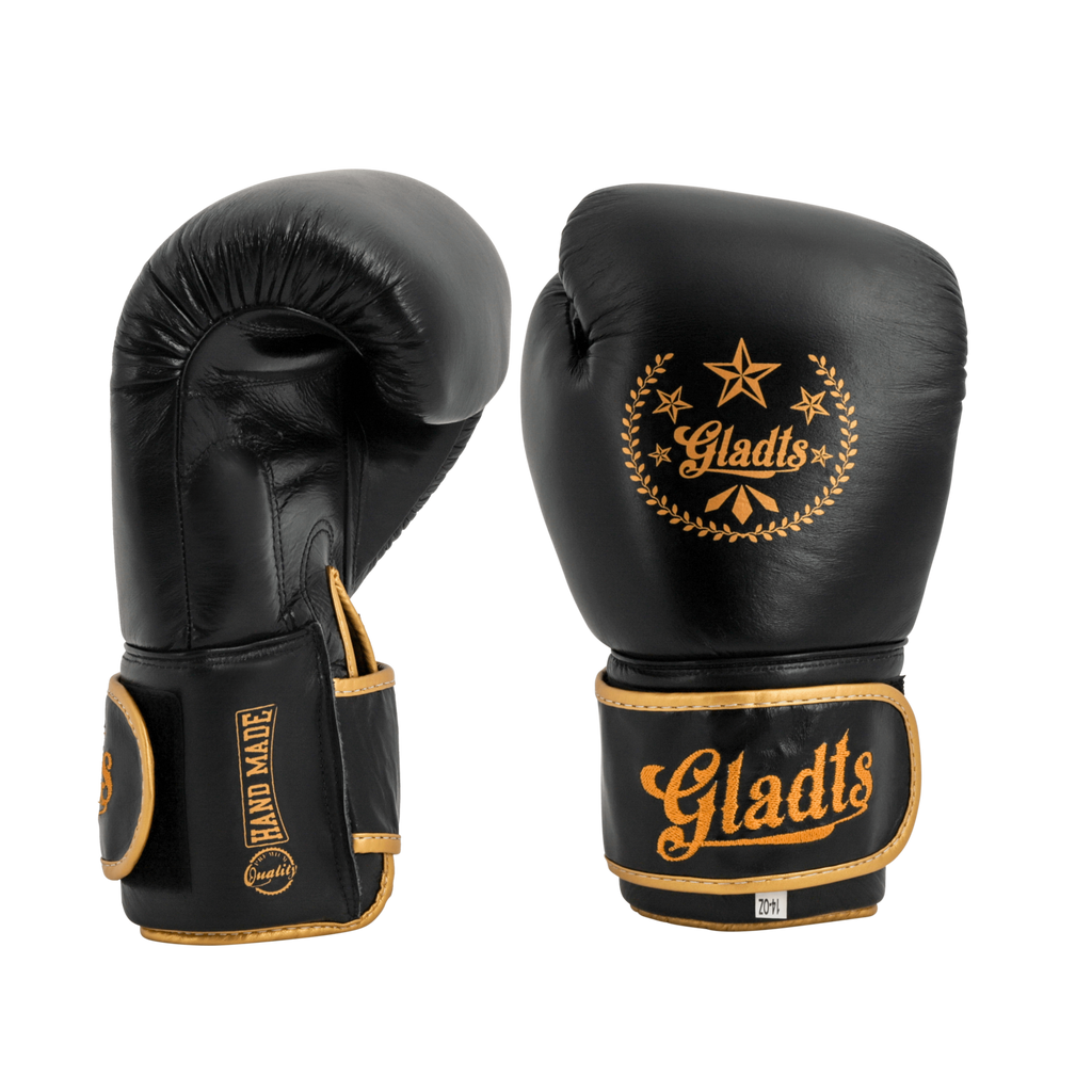 Gladts Gladiator Star Power Boxing Gloves – Premium Leather – Size 12 oz to 18 oz