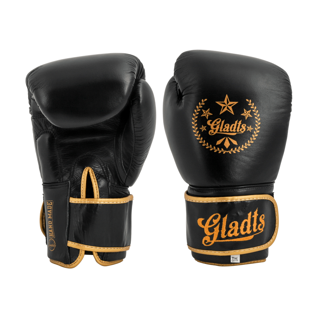 Gladts Gladiator Star Power Boxing Gloves – Premium Leather – Size 12 oz to 18 oz