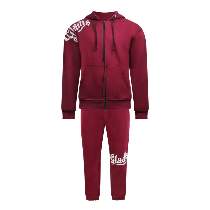 Gladts jogging suit Burgundy bordeaux red