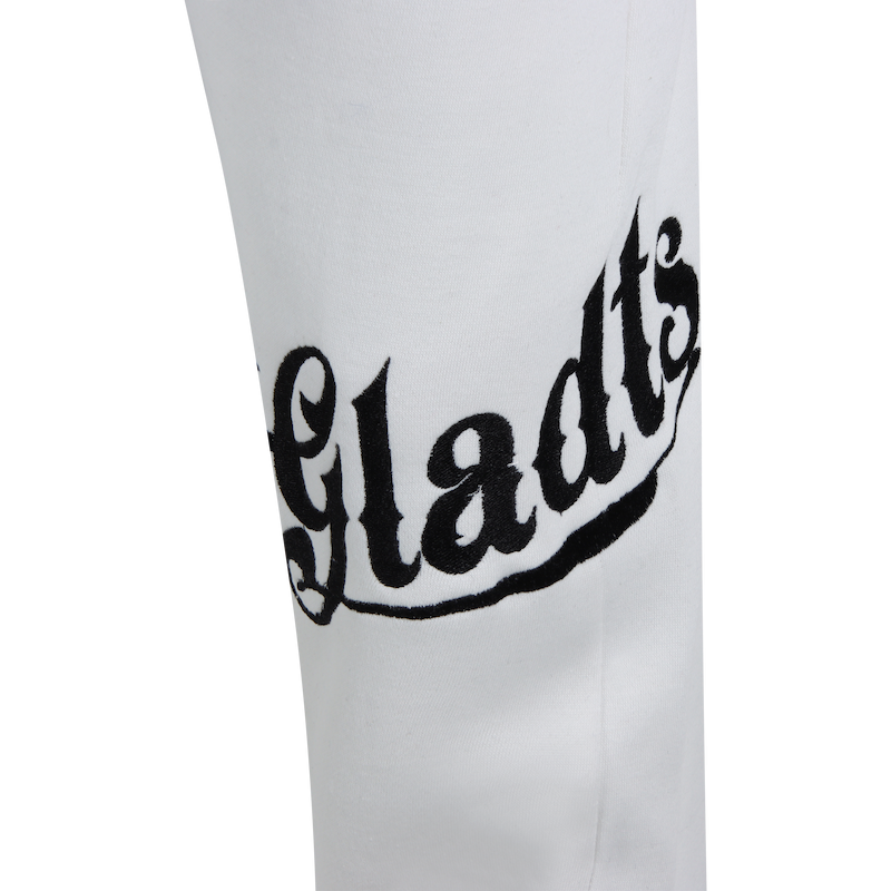 Gladts joggingspak wit met hoody
