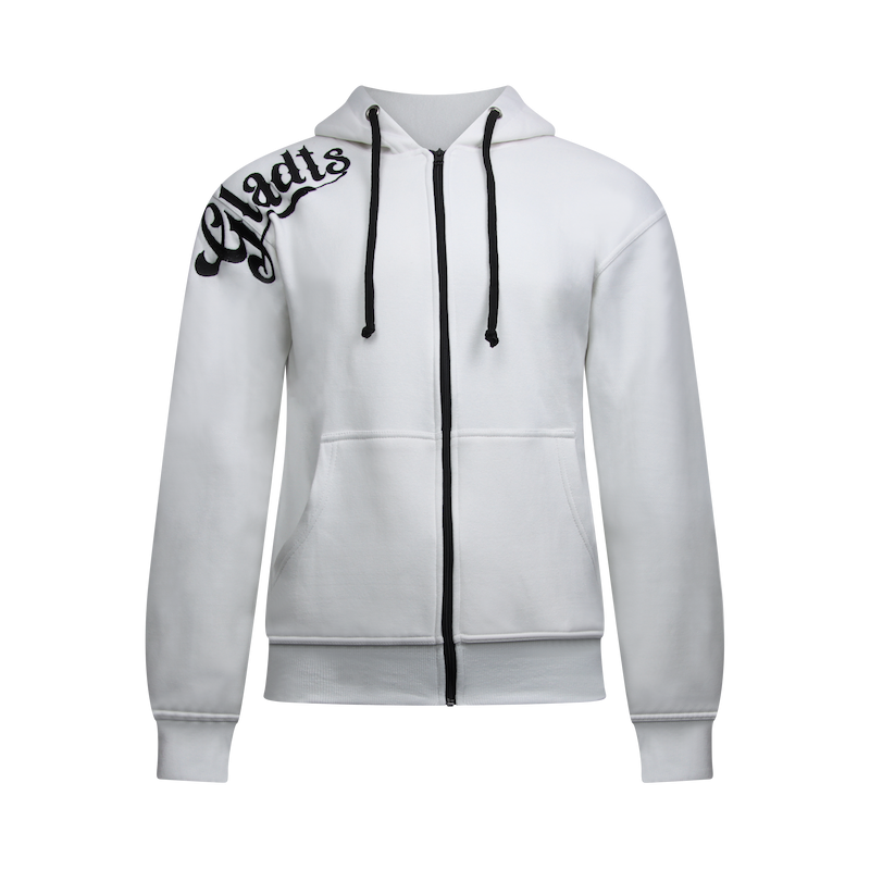 Gladts joggingspak wit met hoody