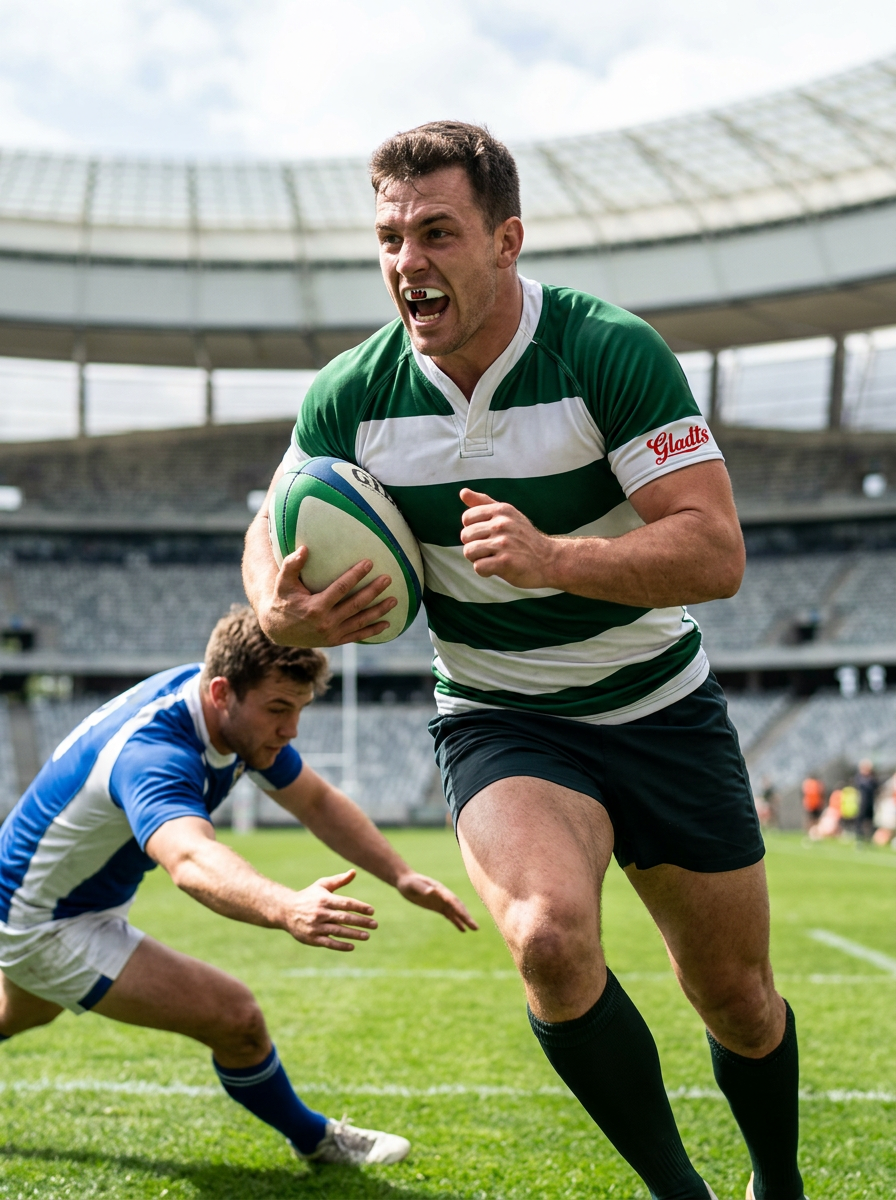 Gladts Gebitsbeschermer en opbergdoosje vechtsport-boksen-kickboksen-hockey-rugby en alle andere sporten
