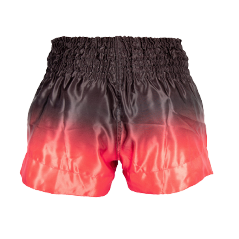 Gladts Muay Thai shorts/kickboxing shorts black/red gradient XS to XL