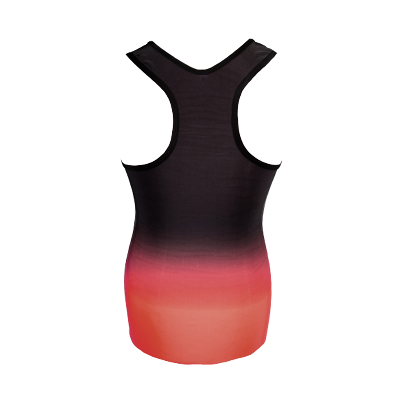 Gladts legging met top zwart met rode gradiënt maat XS tot en met XL